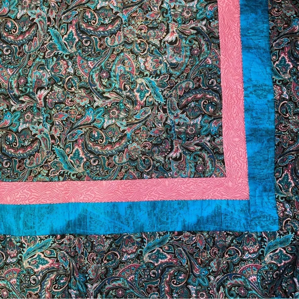 Handmade Star of Bethlehem Quilt Lone Star Large Throw Blanket Dark Whimsical